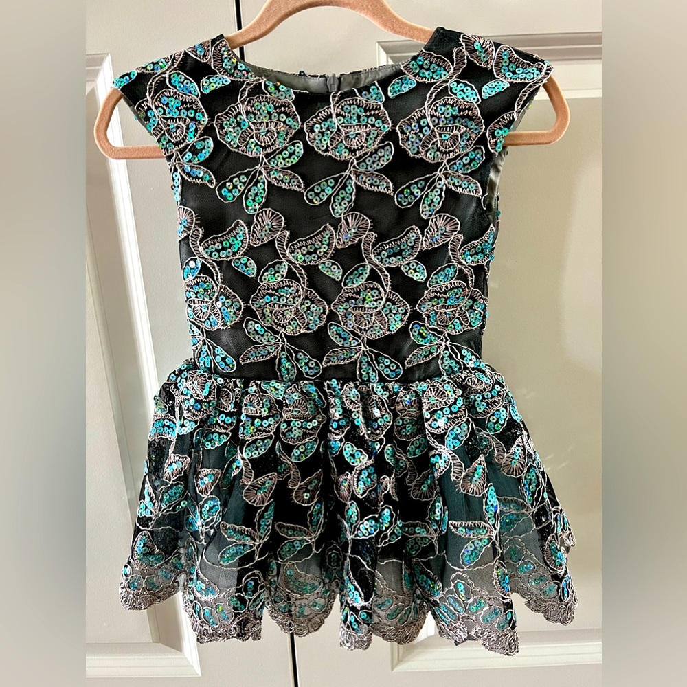 BNWT Halabaloo Platinum Sequins Dress size Baby 12-18 months